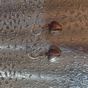 Vintage .925 Sterling Silver Heart Earrings